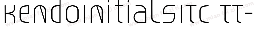 KendoInitialsITC TT字体转换